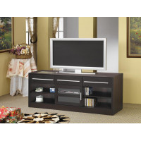 Coaster Furniture 700650 3-drawer Built-in Connect-it TV Console Cappuccino